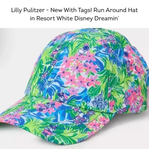 NWT Lilly Pulitzer Run Around Hat in Disney Dreamin - Picture 1 of 5